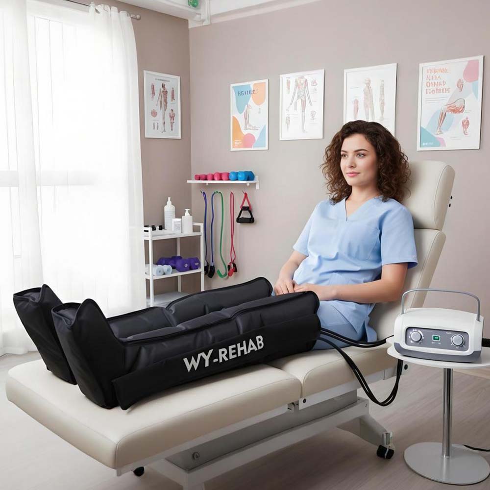 Leg Compession Machine 4 Chamber Air Pressure Massager Leg Compression Machine for Blood ...