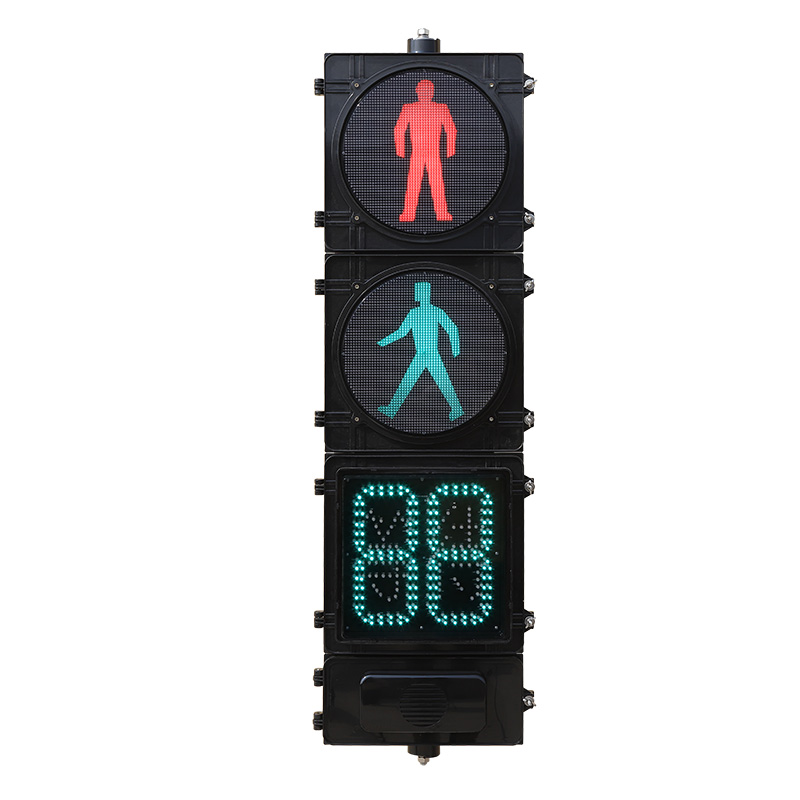 High Flux Pedestrian Traffic Light with Countdown Timer