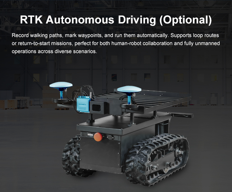FOLO-M200 Mini Track Chassis Automatic Following Robot | FOXTECH ROBOT
