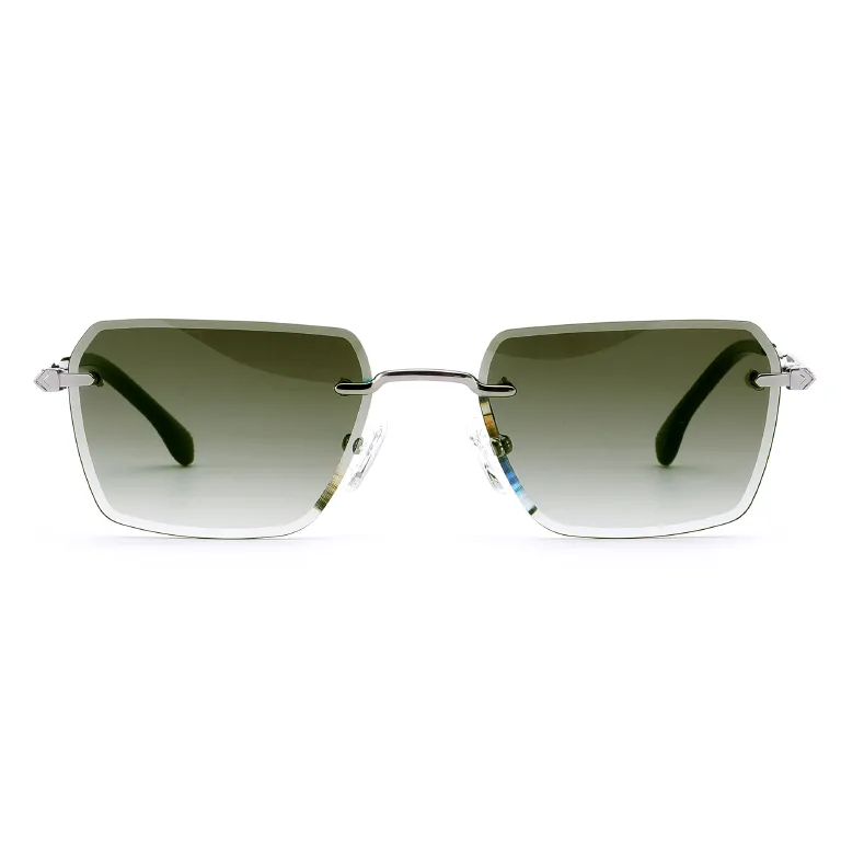 Luxury Rimless Square Sunglasses – Stylish UV400 Protection  display picture 3