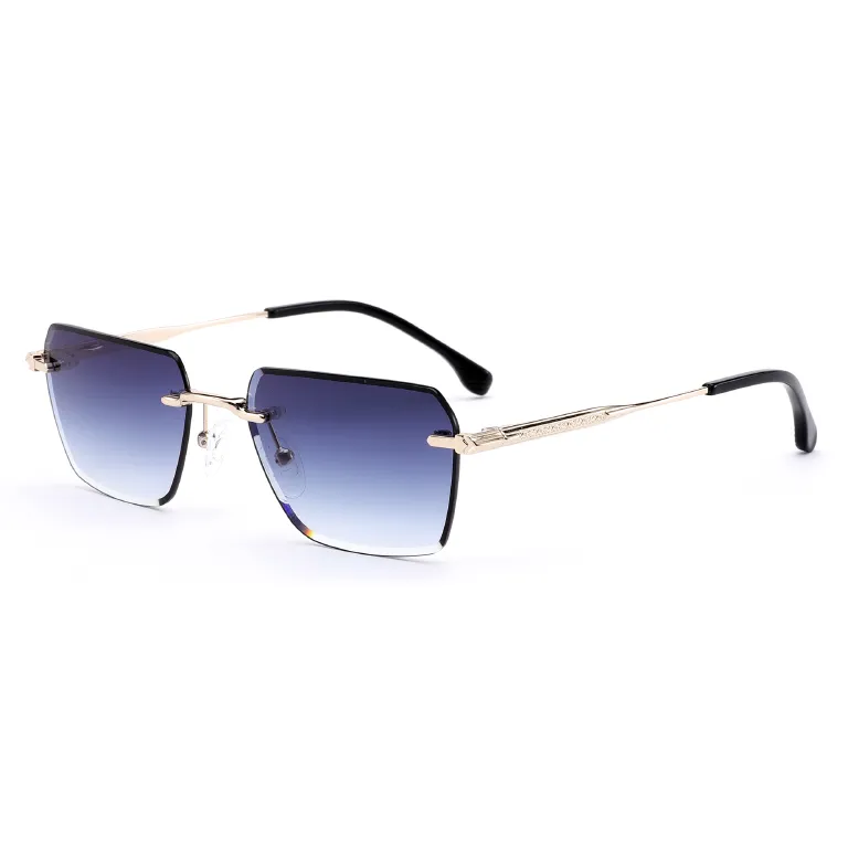 Luxury Rimless Square Sunglasses – Stylish UV400 Protection  display picture 2