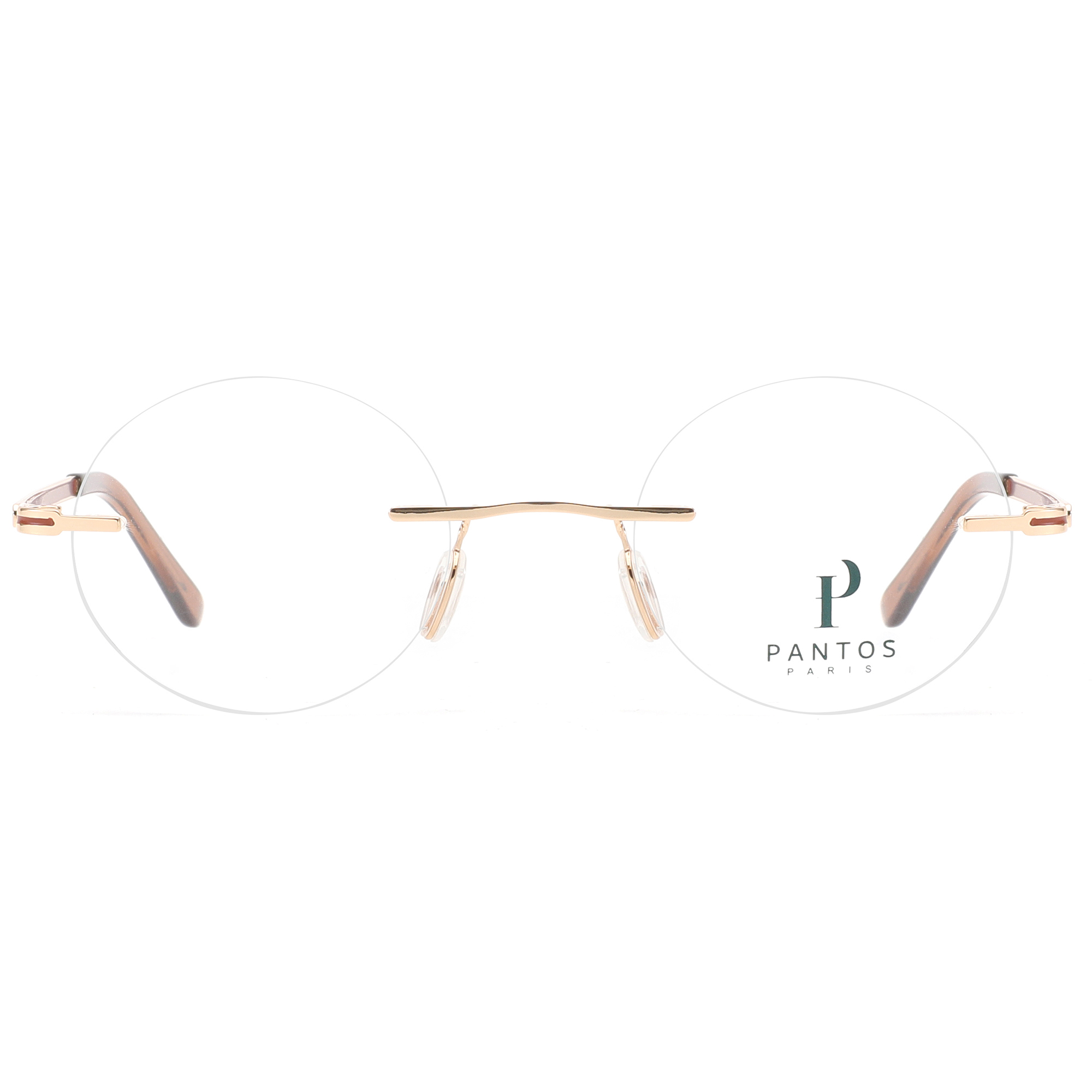 Lunettes De Vue Aviateur Rondes WOOW - Monture Métal Jaune Marron - Taille 48 - Neuf Avec étiquettes