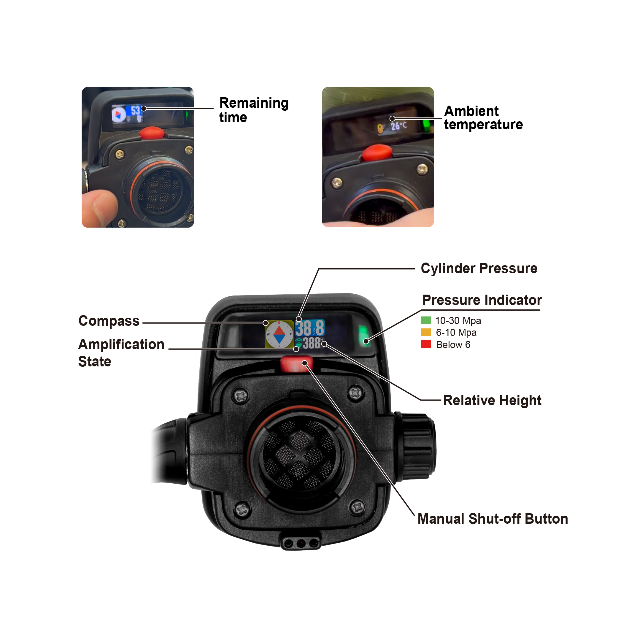 Scba Display Frame 2025 New High-end Compact Portable design AMOLED digital head-up ...