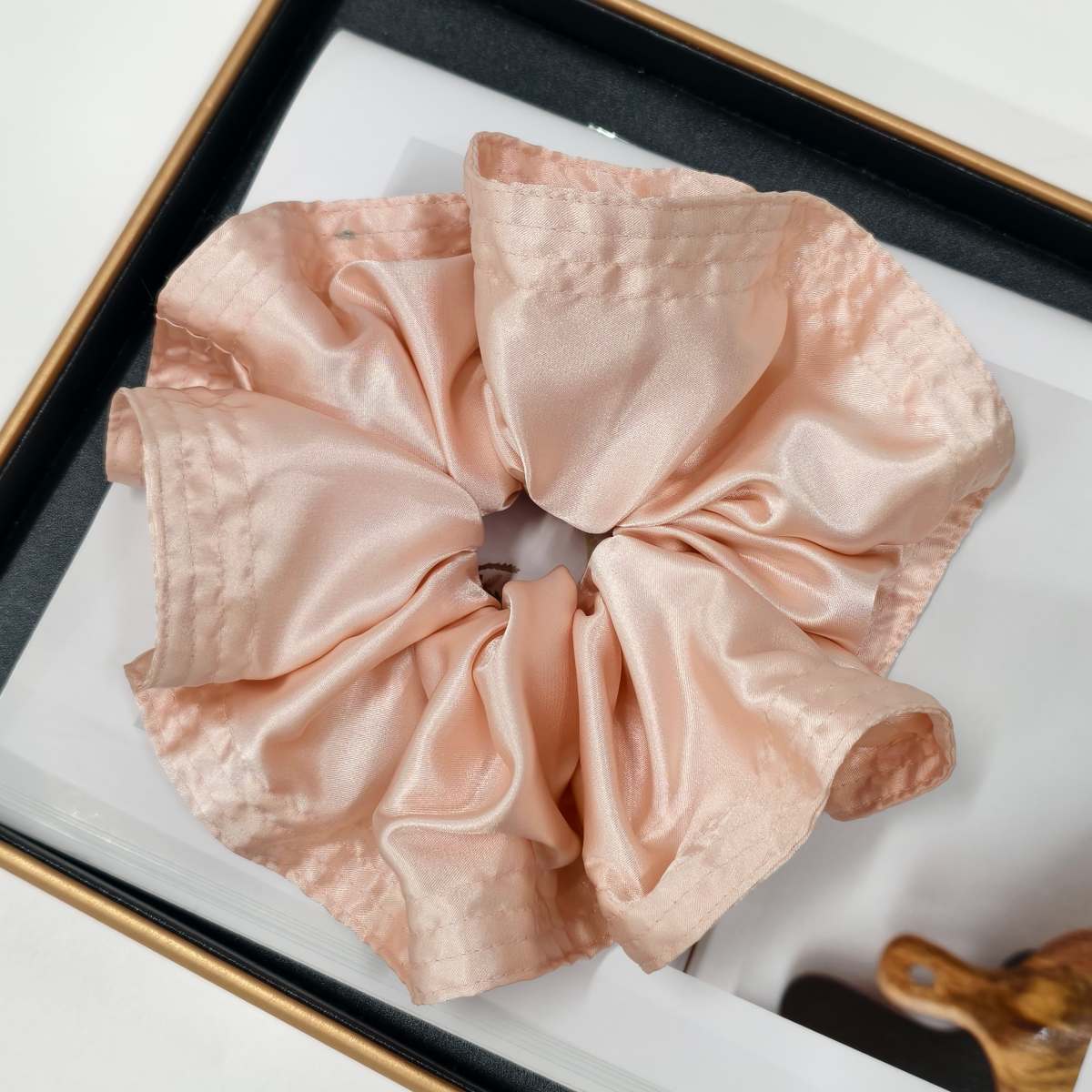 Oversized Jumbo 6cm DOCSUN Custom Satin Silk Scrunchies