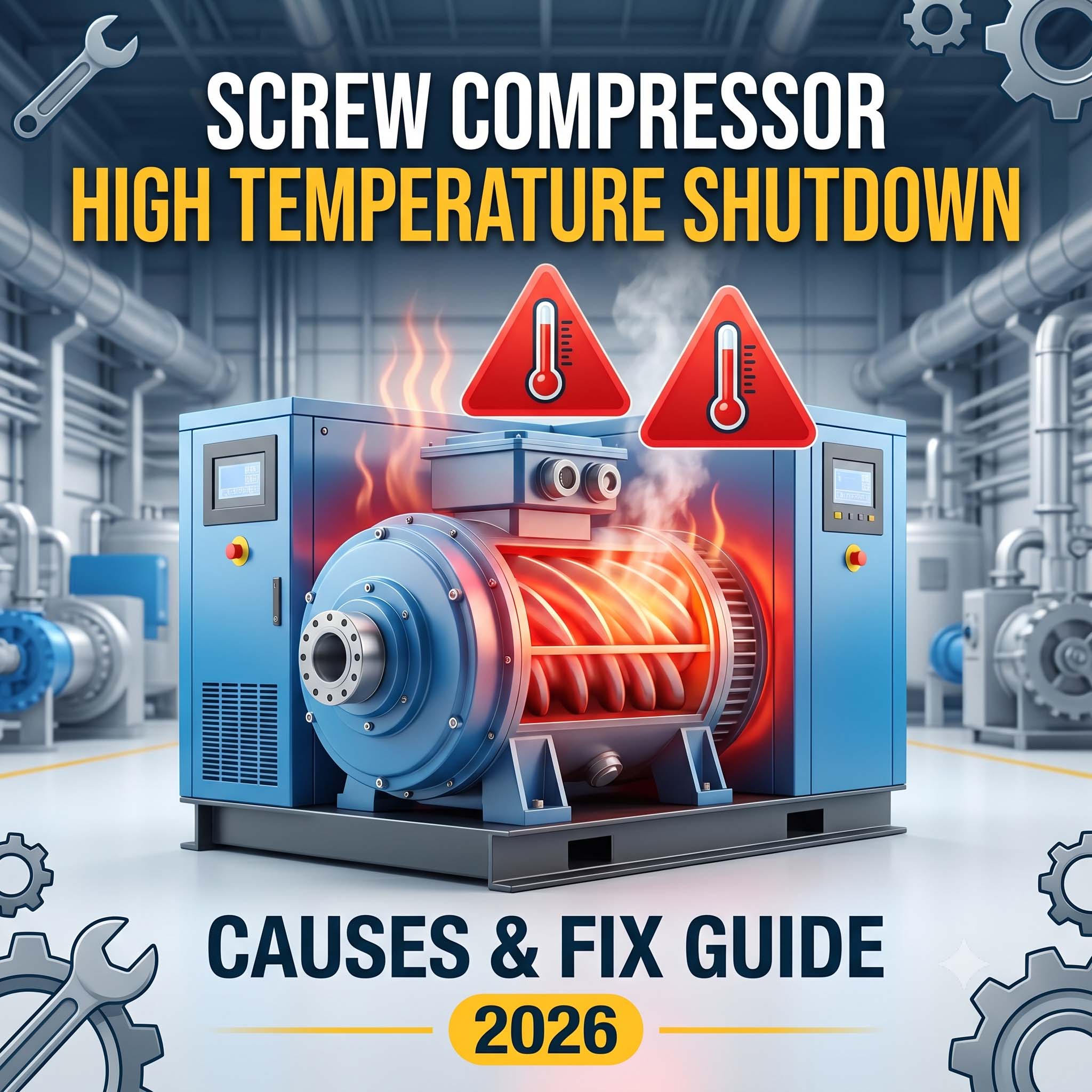 Screw Compressor High Temperature Shutdown: Causes &Fix Guide 2026 ...