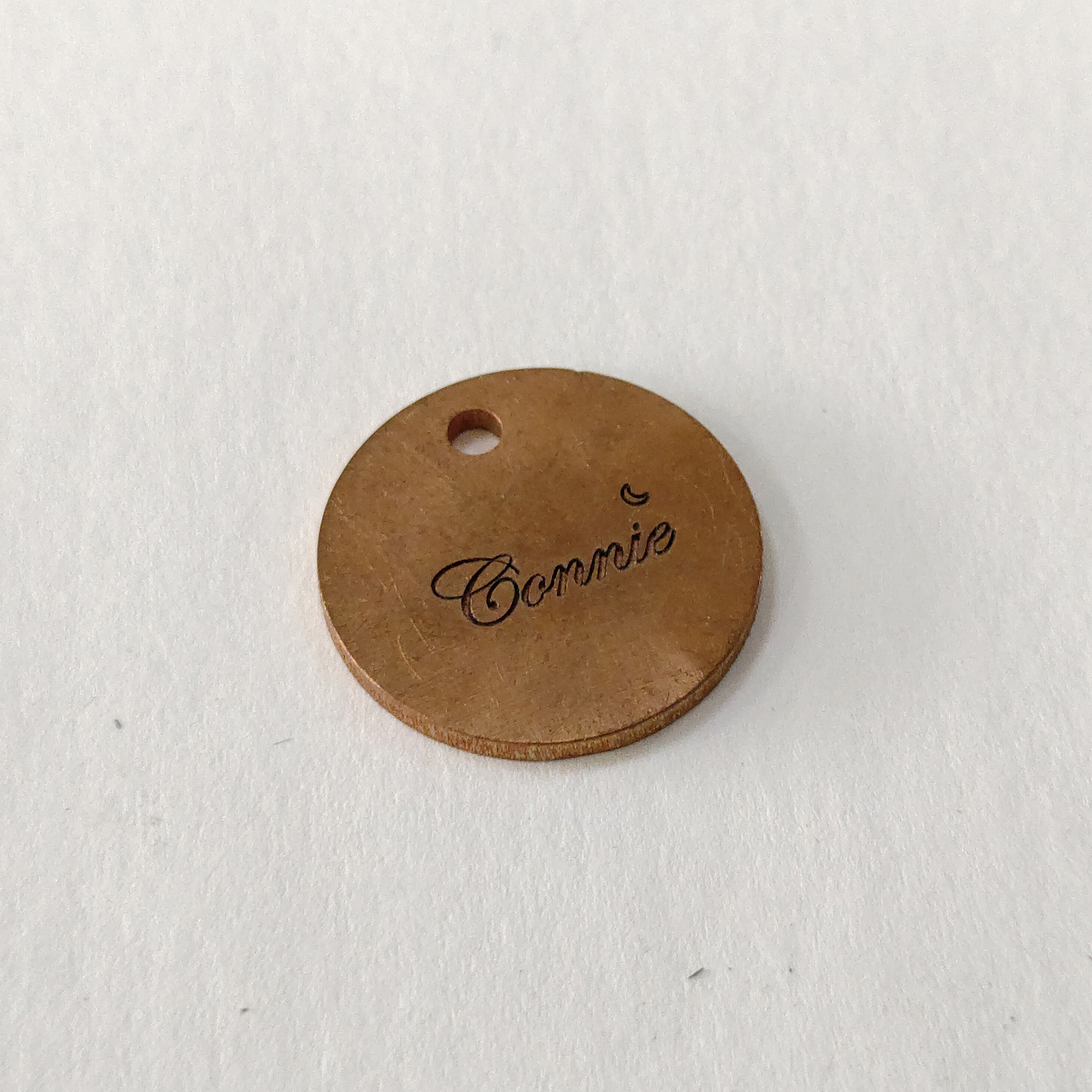 laser engraving coin