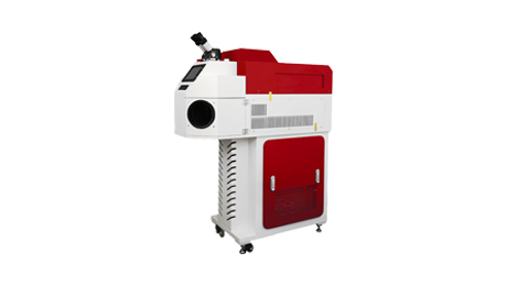 Pure Gold Laser Spot Welding Machine with a microscope