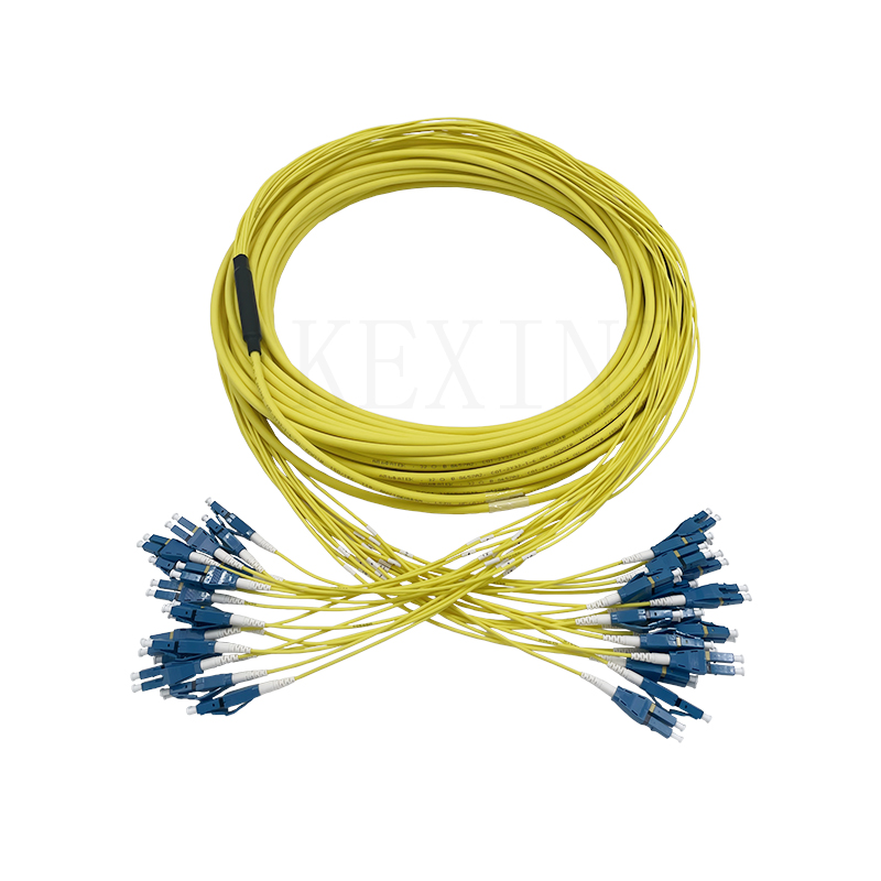 Cable de conexión de fibra óptica KEXINT de 32 núcleos LC a LC UPC dúplex monomodo G652D G657A2 G657A1 de 25 m | Fabricante | KEXINT