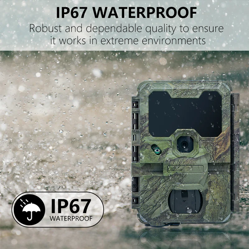 Game Camera Campark WiFi Bluetooth 20MP 1296P Game Hunting Camera